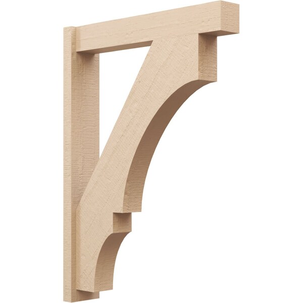 Ekena Millwork 6-in W x 32-in D x 44-in H Balboa Block Rough Cedar Woodgrain TimberThane Outlooker, Primed Tan OUTUR060X32X44BOA44RCPR - main